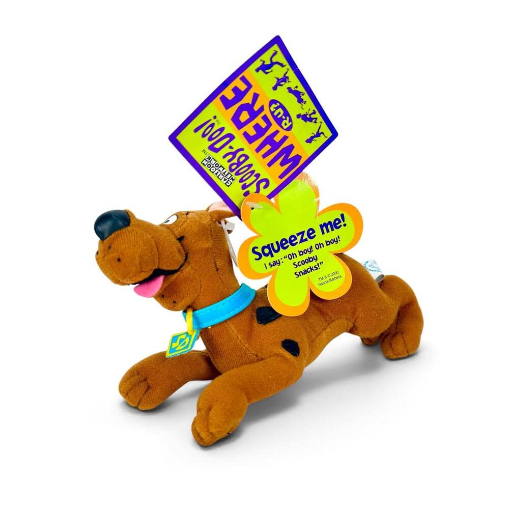 Vintage 2000 Applause Scooby-Doo Talking Plush Toy with Tags